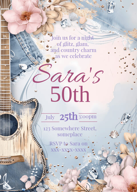 Denim & Diamonds Invite